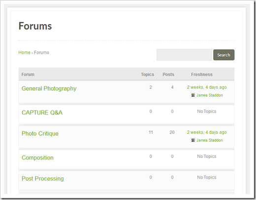 Forums Page