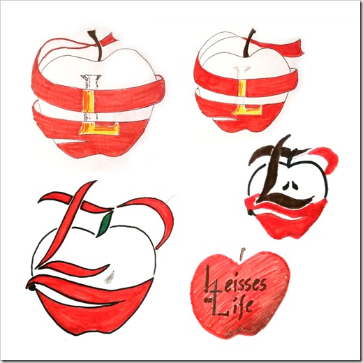 3 Initial Apple Sketches