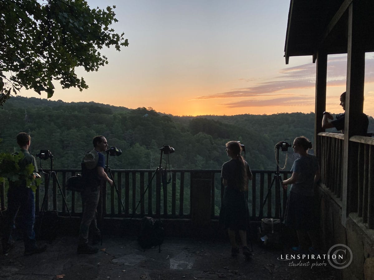 Lenspiration photography workshop at 
Tallulah Gorge State Park.
