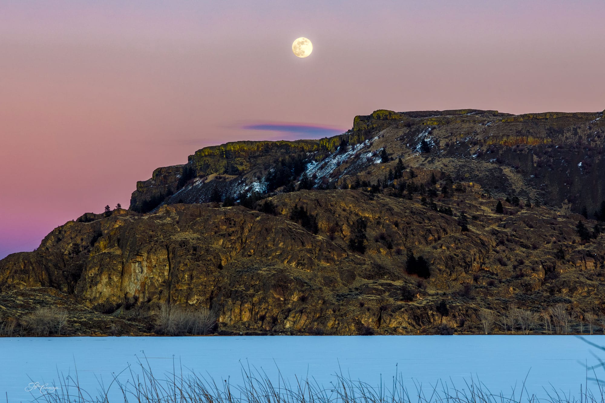 Snow Moon Rising by Christian photographer, Jeffrey Cummings Photography