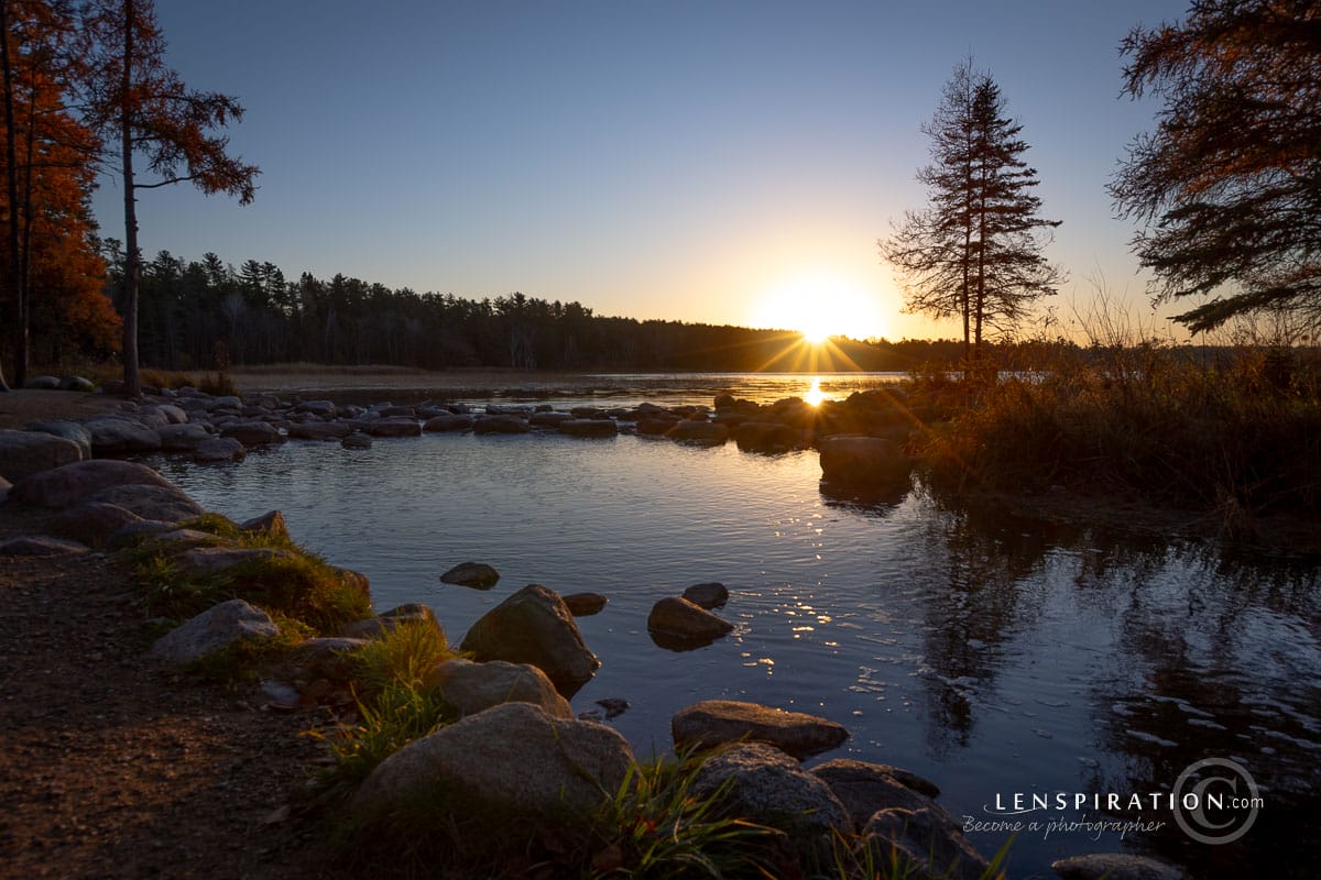 Sunrise at Lake Itasca, Mississippi Headwaters, Itasca State Park, Minnesota