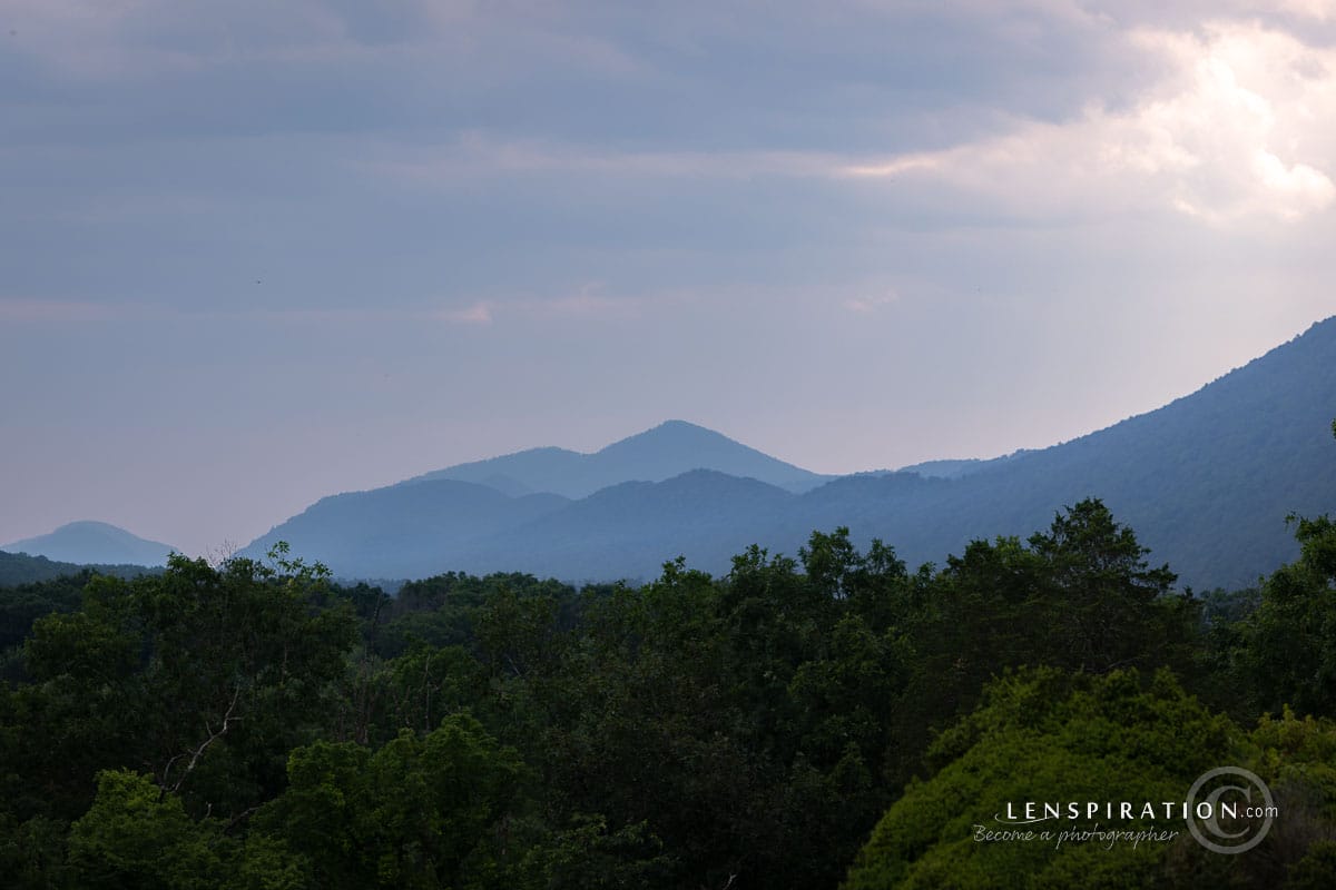 Mountain scenery at Indian Mound Cemetery, Romney, WV