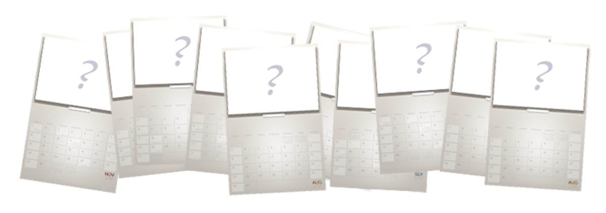 2026 Calendar product question marks ONLY