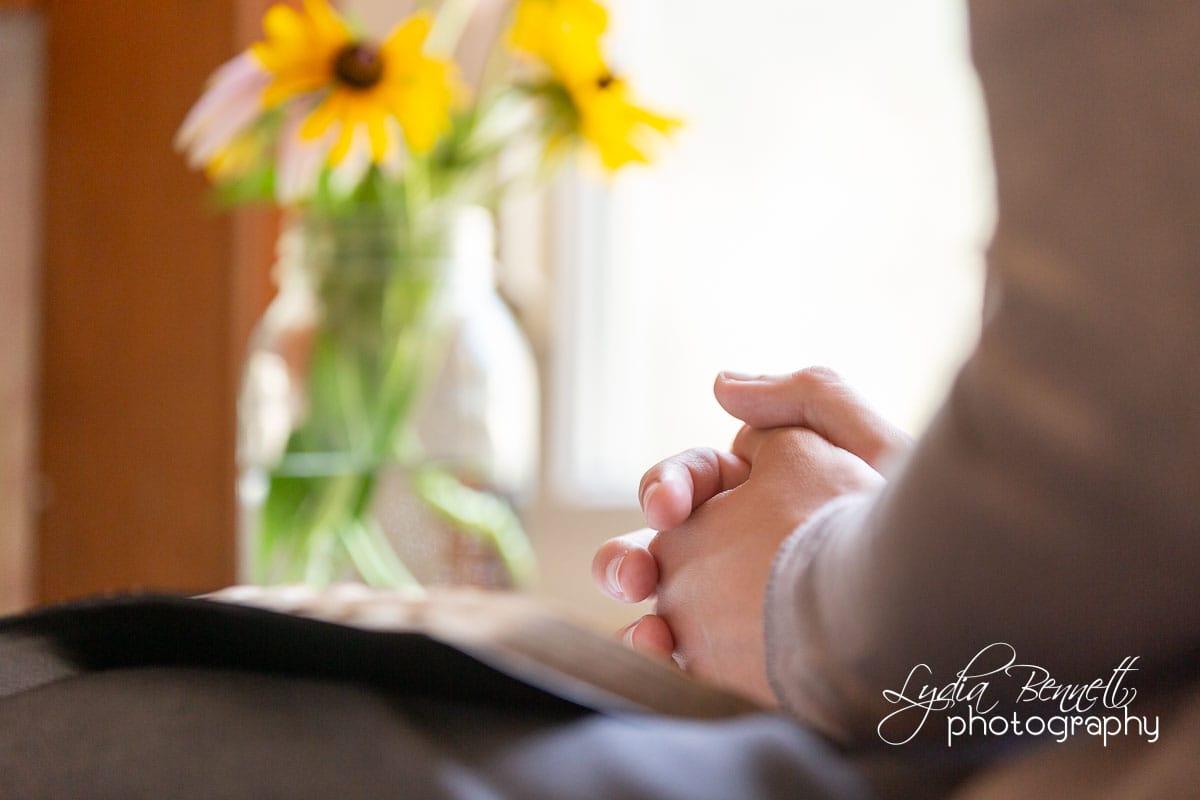 Prayer at Bible time