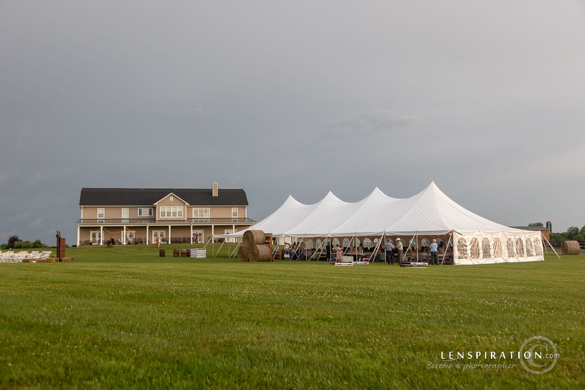 Summer wedding set up