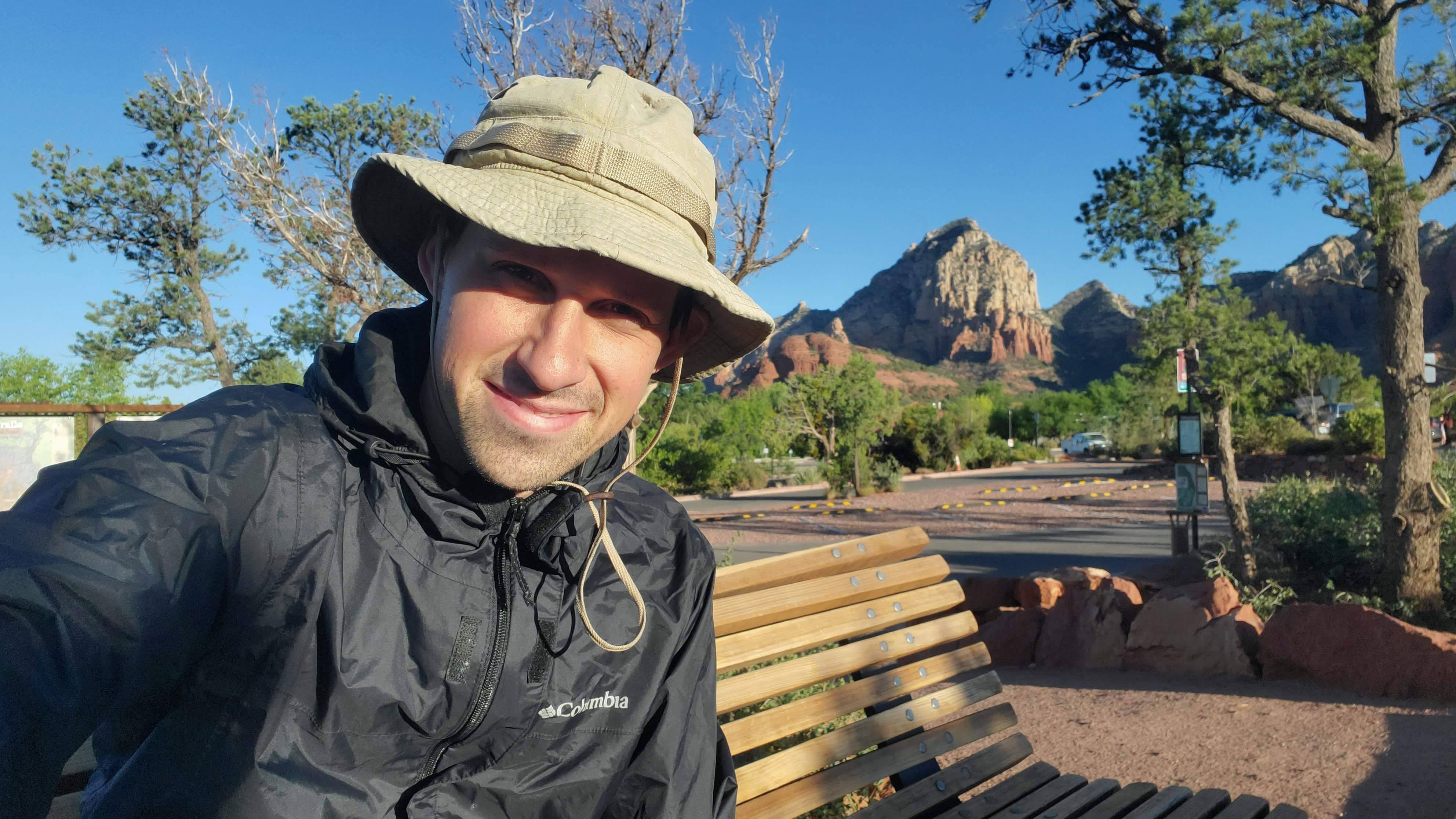photographer on the lookout for great photos at Sedona