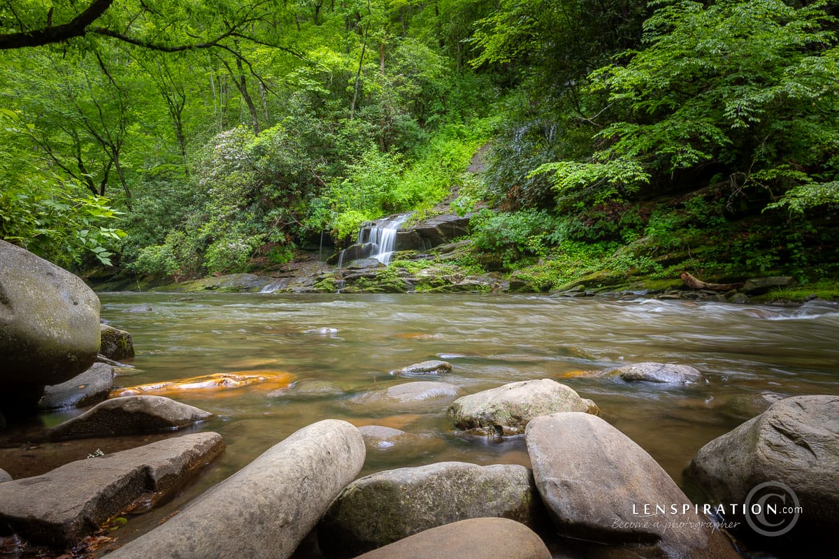 Waterfall in the smoky mountains