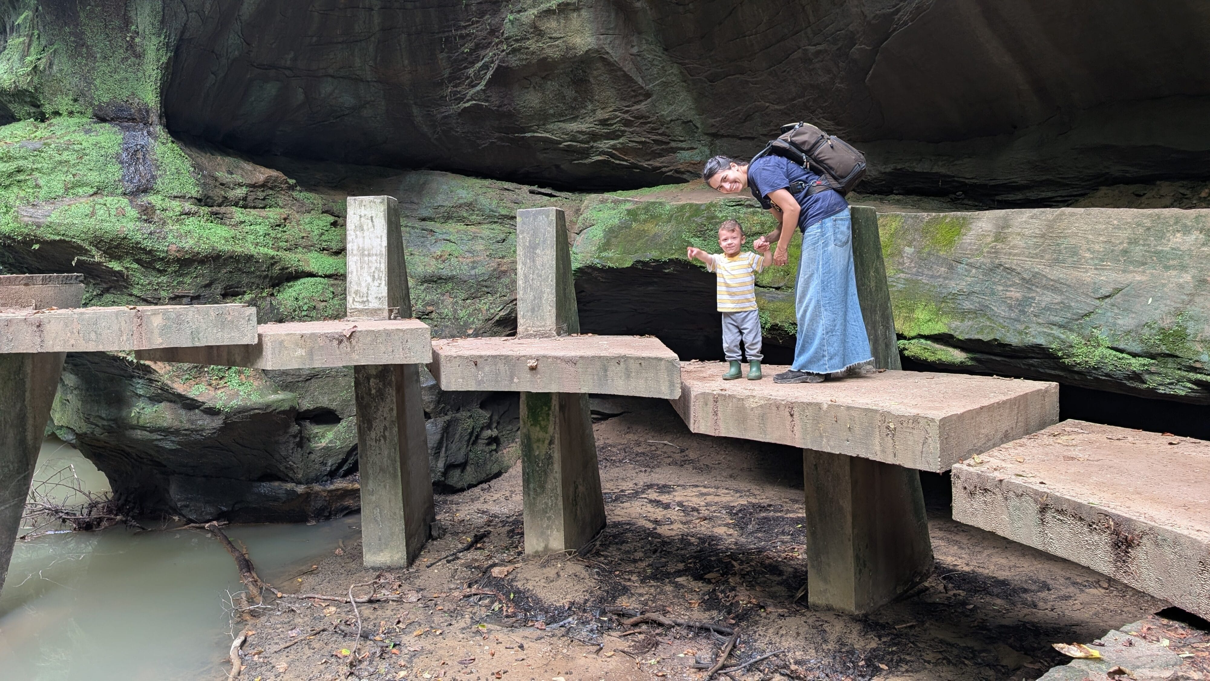 Hiking through Hocking Hills, Ohio, takes lots of energy