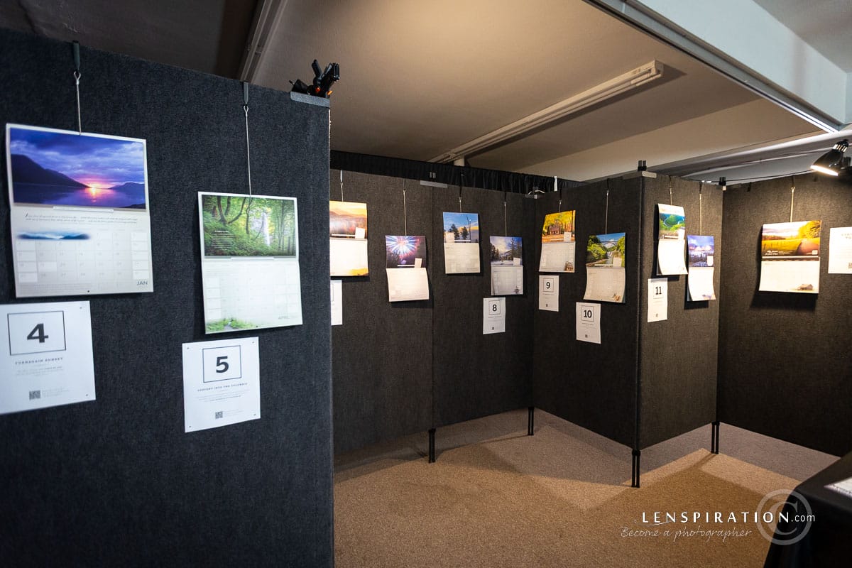 Calendar display at the 2026 Apple Butter Festival Art Show in Salem, West Virginia